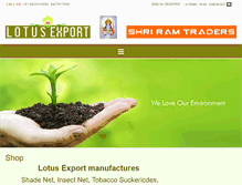 Tablet Screenshot of lotusexport.in
